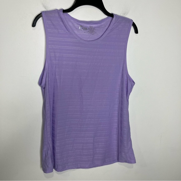 ZYIA Active lavender muscle tank top semi sheer women’s‎ size XL activewear - Picture 2 of 6